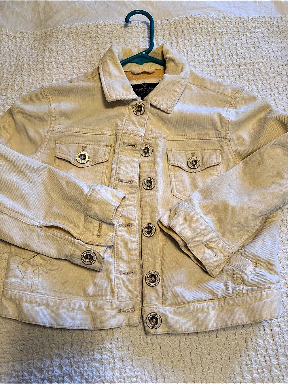 Guess White Utility Denim Jacket Like New
